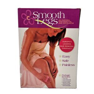 Smooth Legs All Natura Hair Removal and Exfoliator Backing Pads Travel Case E-20
